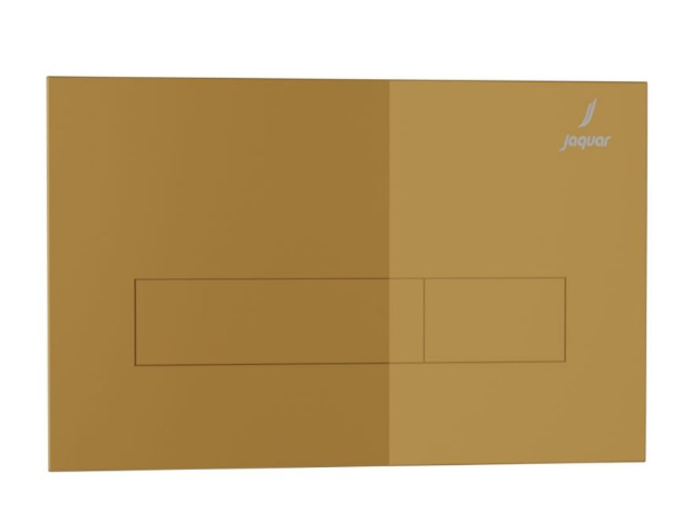 Kubix Bright Gold PVD Flush Plate by Jaquar