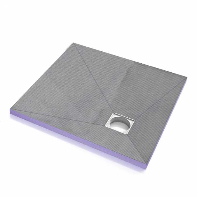 Jackoboard Aqua 900 x 900mm Tileable Wetroom Shower Tray - Offset Drain