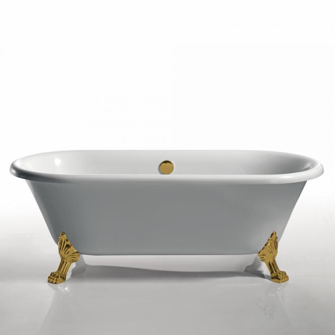 Jaquar Queens Traditional Freestanding Bath 1702mm with Gold Legs