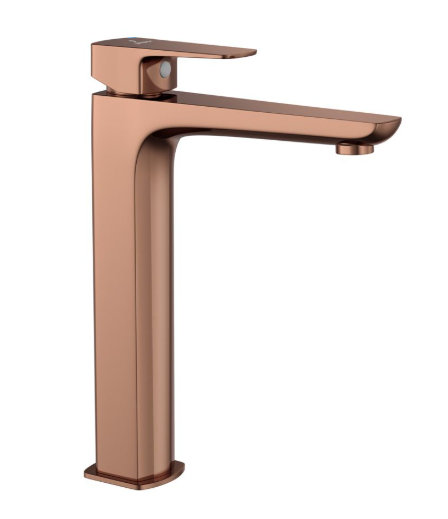 Jaquar Kubix Prime Blush Gold PVD Extended Mono Basin Mixer  