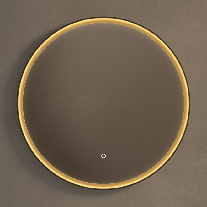 Origins Living Luxor Black and Gold Illuminated Bathroom Mirror