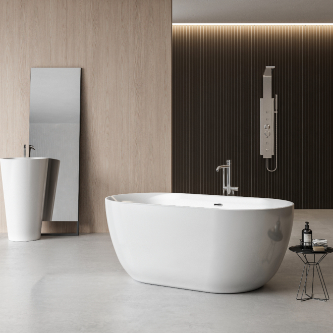 Charlotte Edwards Mayfair 1500 x 780mm Modern Freestanding Bath