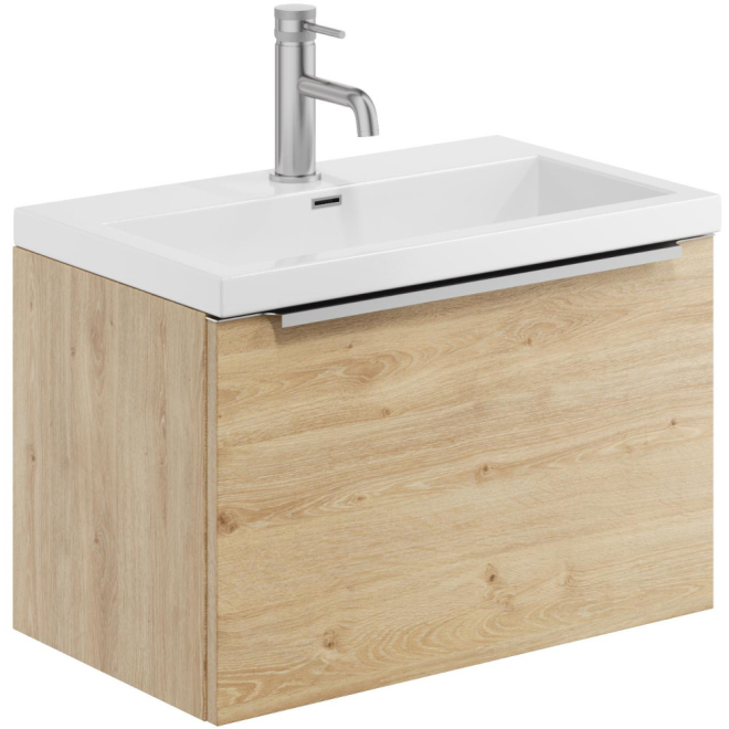 Scudo Muro 600 Davos Oak Wall Hung Vanity