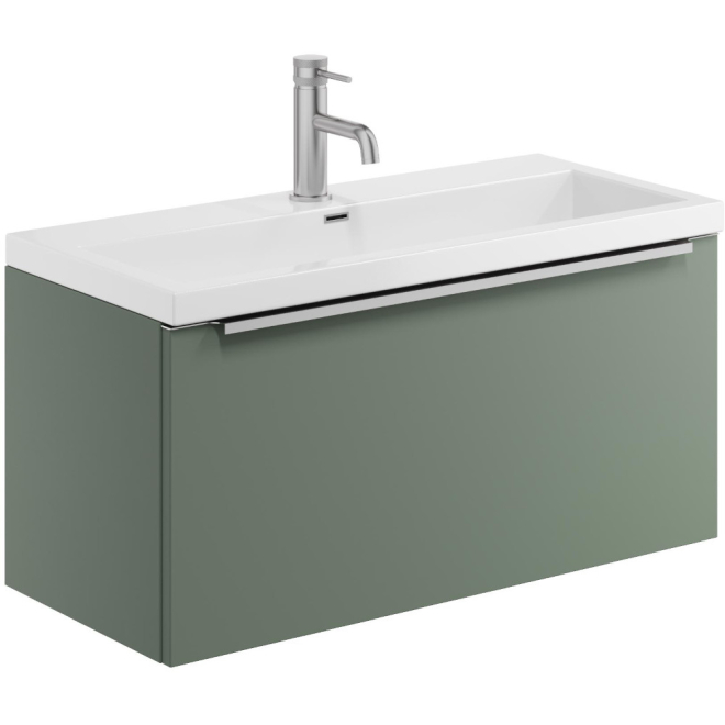 Scudo Muro 800 Reed Green Wall Hung Vanity