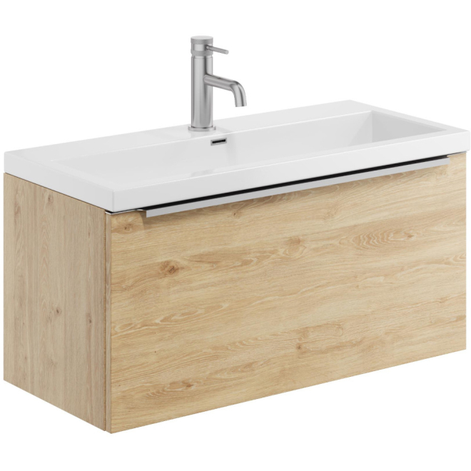 Scudo Muro 800 Davos Oak Wall Hung Vanity