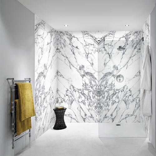 Carrara Marble Slab - 2440 X 1220mm - Panel B - Bushboard Nuance ...