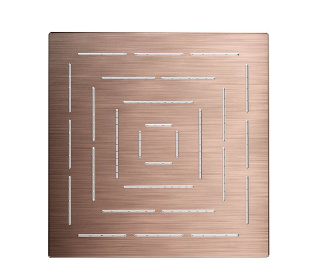 Jaquar Maze 200mm Antique Copper Square Over Head Shower 