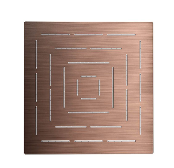 Jaquar Maze 240mm Antique Copper Square Over Head Shower  