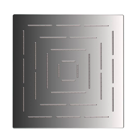 Jaquar Maze 200mm Black Chrome Square Over Head Shower