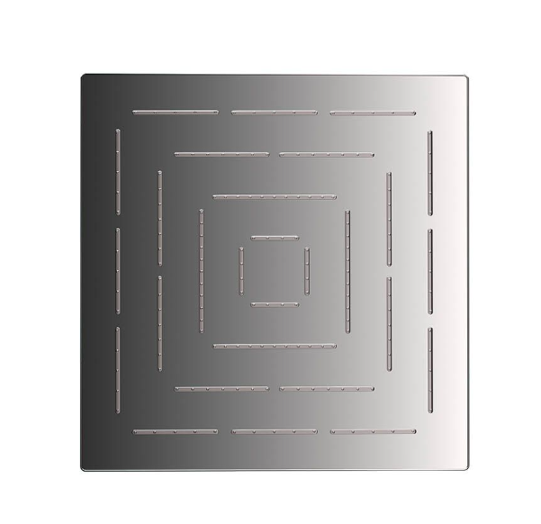 Jaquar Maze 240mm Black Chrome Square Over Head Shower   