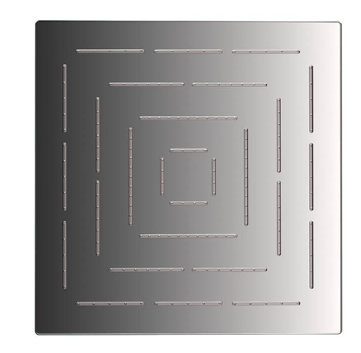 Jaquar Maze 300MM Black Chrome Square Over Head Shower 