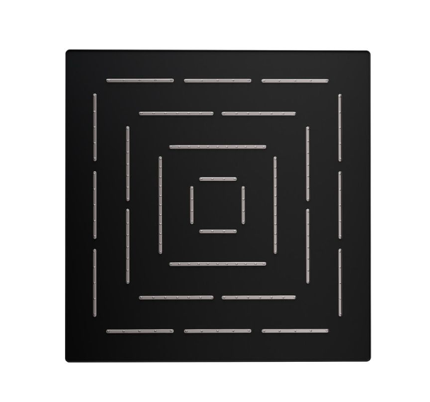 Jaquar Maze 300MM Black Matt Square Over Head Shower  