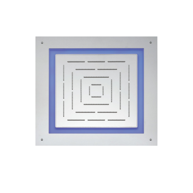 Jaquar Maze 450MM Chrome LED Light remote Control Square Over Head Shower 