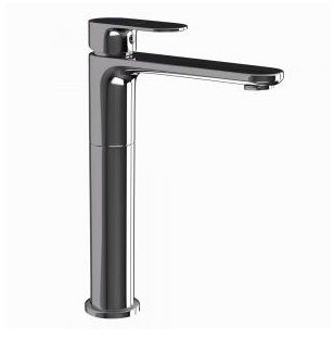 Jaquar Opal Prime Black Chrome Tall Mono Basin Mixer Tap 