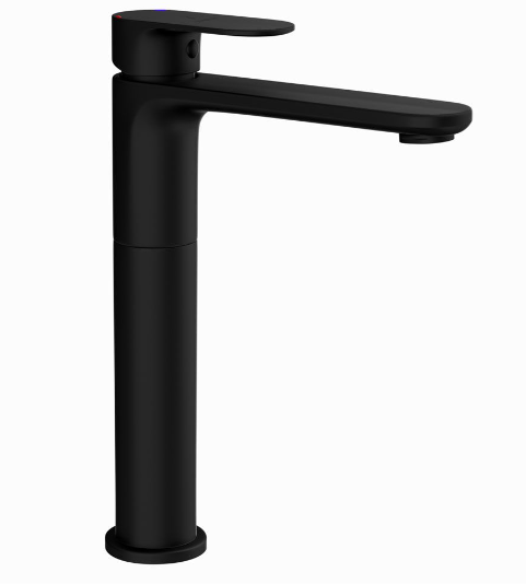 Jaquar Opal Prime Matt Black Tall Mono Basin Mixer Tap