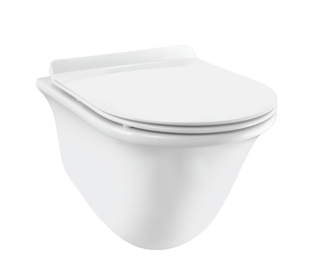 Jaquar Ornamix Rimless Wall Hung WC & Soft Close Seat