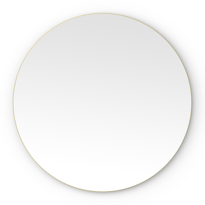 Origins Living Oslo Round 80 Brushed Brass Mirror