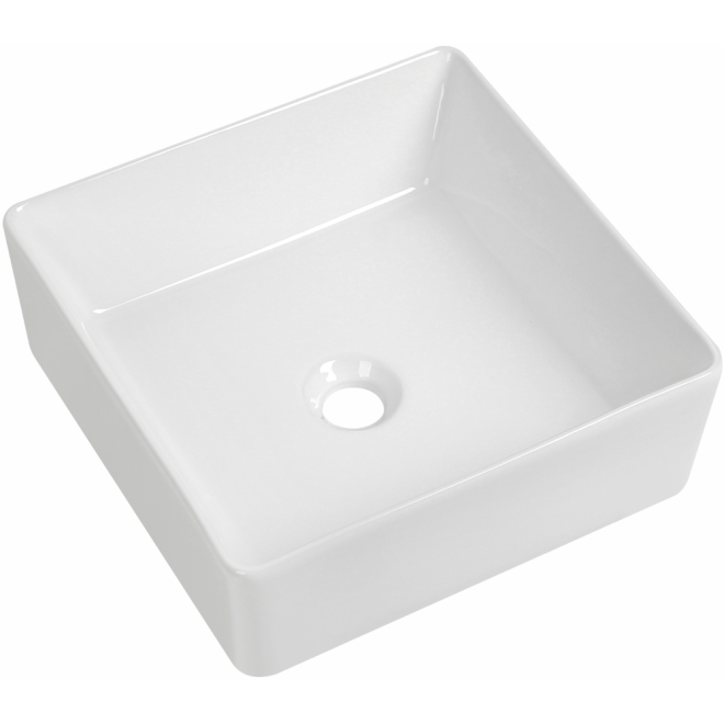 Parma Square 390 x 390mm Ceramic Counter Top Basin