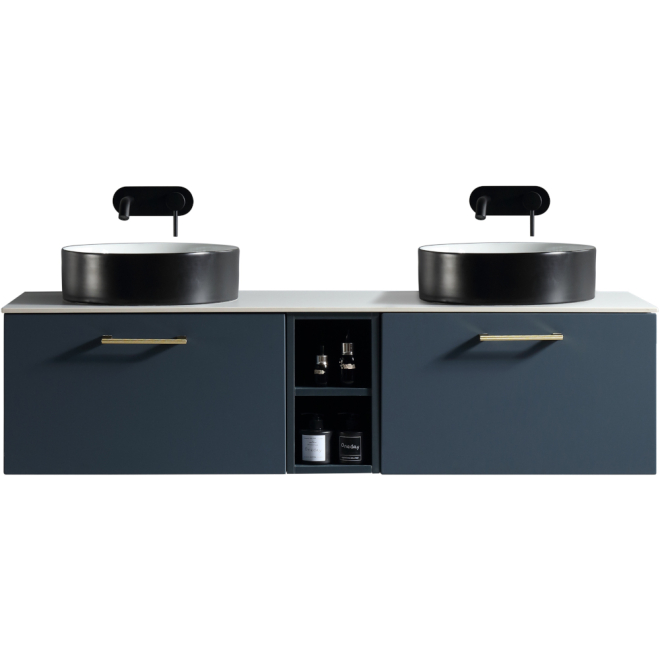 Piatta Midnight Shadow 1400mm Wall Hung Vanity Unit