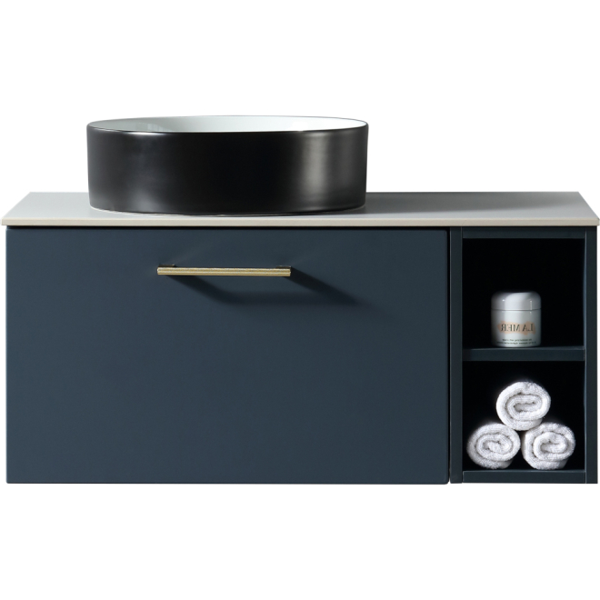 Piatta Midnight Shadow 800mm Wall Hung Vanity Unit