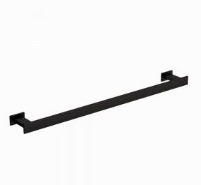 Artize Quadra 600mm Long Matt Black Towel Rail 