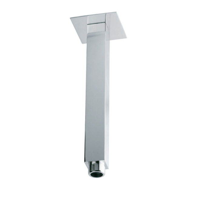 Jaquar Chrome 200mm Square Shape Ceiling Shower Arm With Flange 