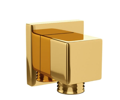 Jaquar Bright Gold PVD Square Wall Outlet 