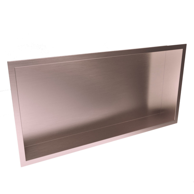 Scudo Brushed Bronze 600 x 300 Shower Niche