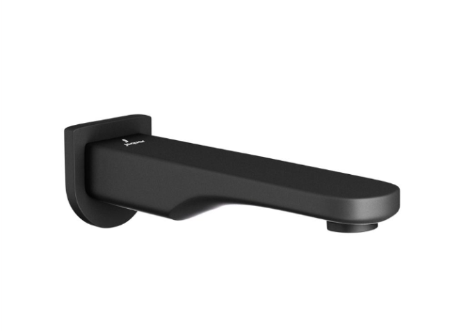 Jaquar Opal Prime Black Matt Bath Spout With Wall Flange