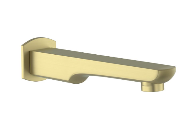 Jaquar Kubix Prime Brass Matt Bath Spout With Wall Flange  