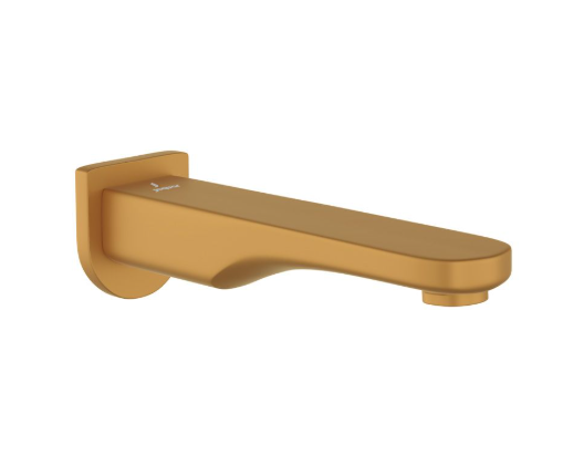 Jaquar Opal Prime Gold Matt PVD Bath Spout With Wall Flange 