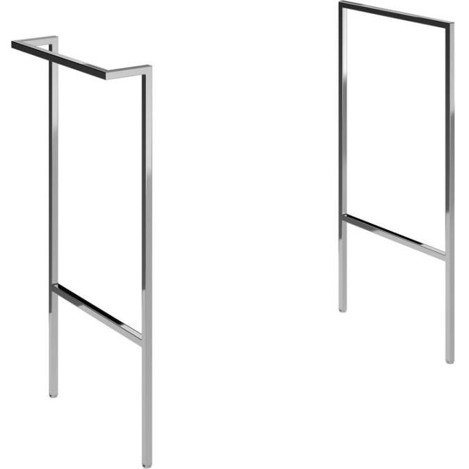 Shetland Chrome Optional Frame with Integrated Towel Rail 