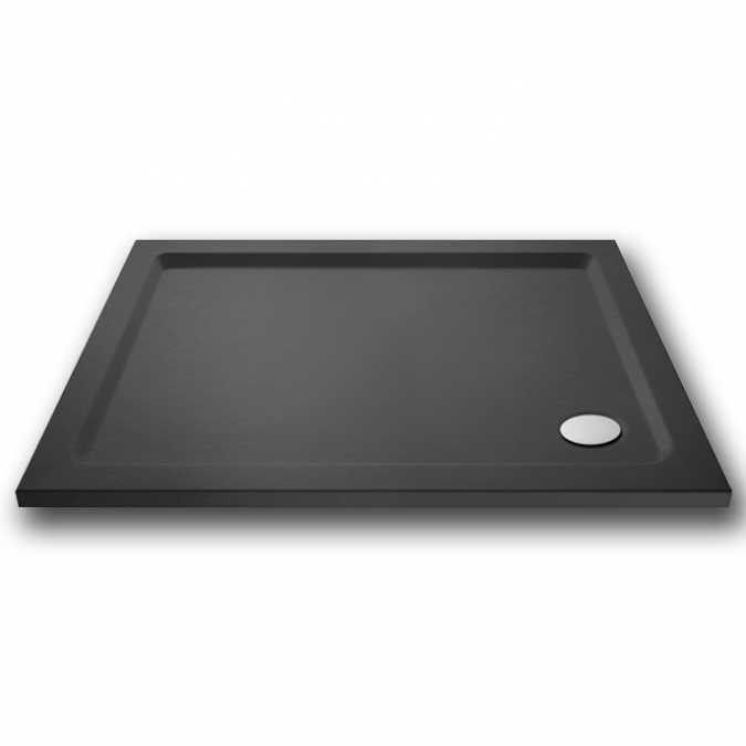 Nuie Pearlstone 1800 x 900 Slate Grey Rectangle Shower Tray