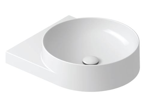 Davoli 400mm Wall Hung Basin - Gloss White 