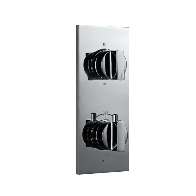 Artize Concealed Thermostatic Shower Valve With 3 way Diverter In Chrome