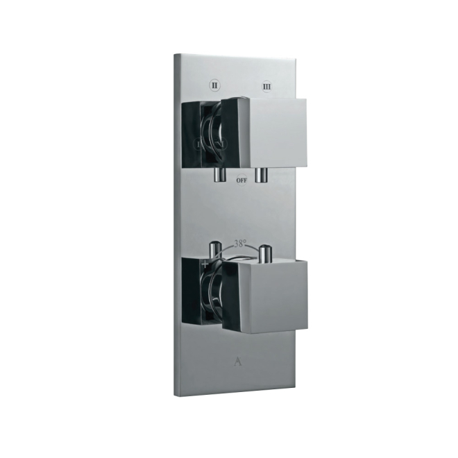 Artize Concealed Thermostatic Shower Valve With 4 way Diverter In Chrome