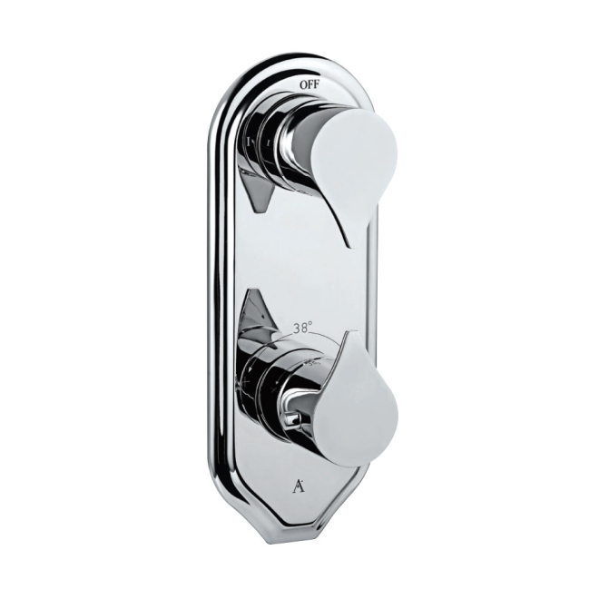 Artize Tiaara 2 Outlet Thermostatic Shower Valve With Concealed Valve In Chrome