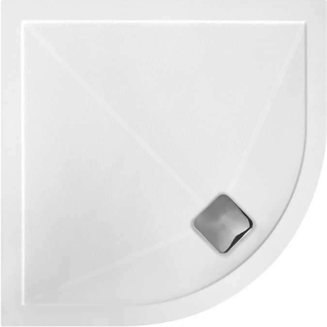 Anti-Slip Ultra-Slim 1200 x 800 x 25mm Offset Quadrant Tray & Waste - Left Hand