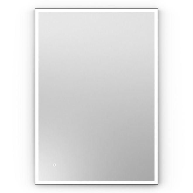 Origins Living Tate 100 Black Rectangular Illuminated Bathroom Mirror