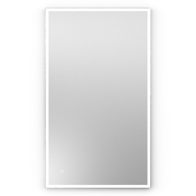 Origins Living Tate 120 Polished Chrome Rectangular Illuminated Bathroom Mirror