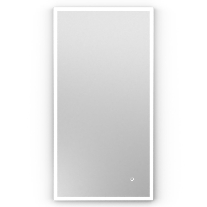 Origins Living Tate 40 White Rectangular Illuminated Bathroom Mirror