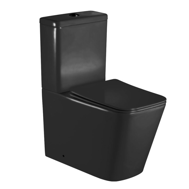 Synergy Torbole Black Close Coupled Toilet