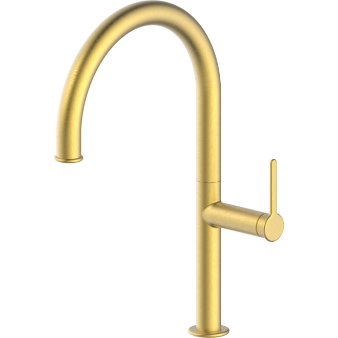 Usk Brushed Brass Single Lever Kitchen Tap