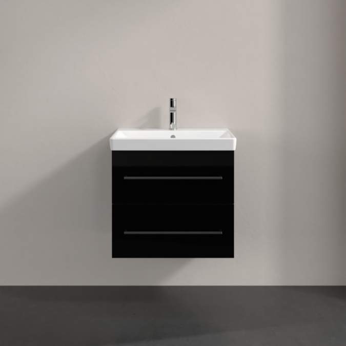 Villeroy & Boch Avento 580mm Bathroom Vanity Unit And Basin 2 Drawers ...