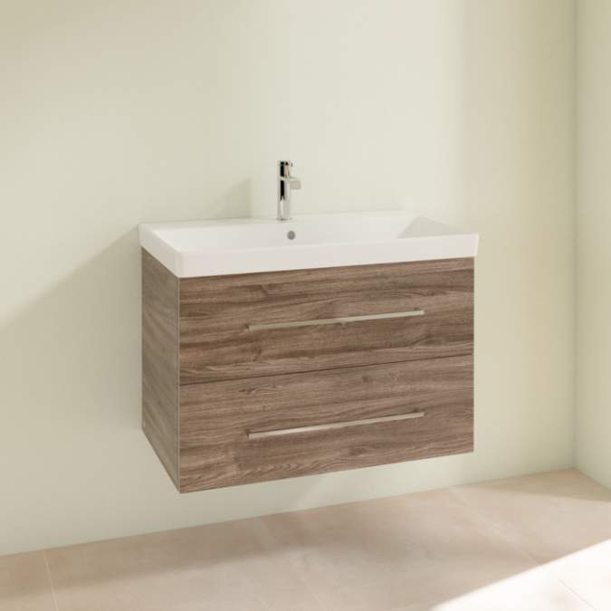 Villeroy & Boch Avento 780mm Bathroom Vanity Unit And Basin 2 Drawers ...