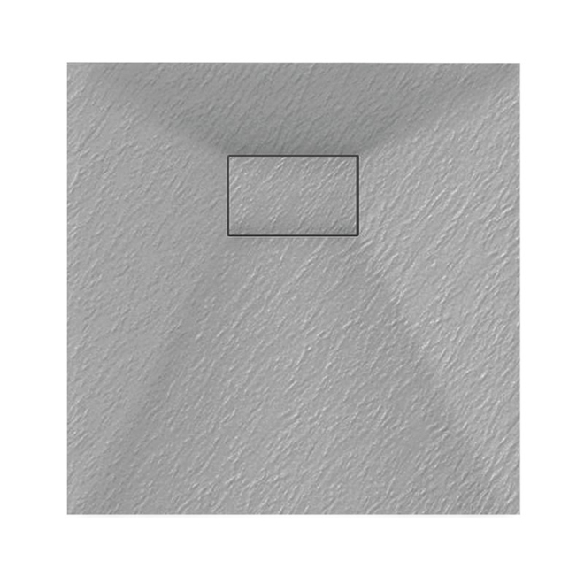 Veloce Uno 800 x 800mm Grey Slate Effect Square Shower Tray