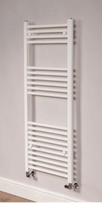 DQ Essential 1200 x 500mm White Texture Towel Radiator