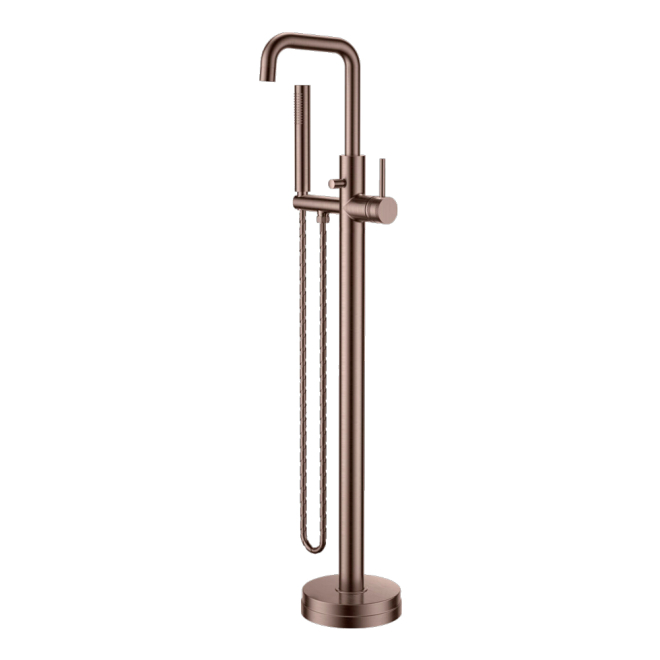 Scudo Core Brushed Bronze Freestanding Bath Shower Mixer Tap