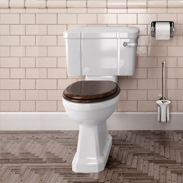 Burlington Close Coupled WC with Slimline Lever Cistern P5 C3, P5 C3