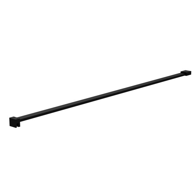 Nuie Matt Black Wetroom Glass Support Arm